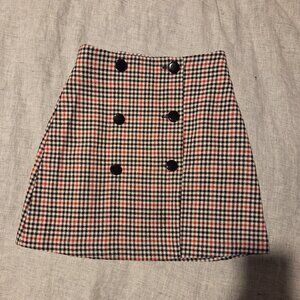 Asos Plaid Mini Skirt US 32 XS